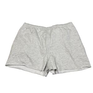 Pretty Little Things Womens Size 10 Ash Gray Raw Hem Sweat Shorts NWT